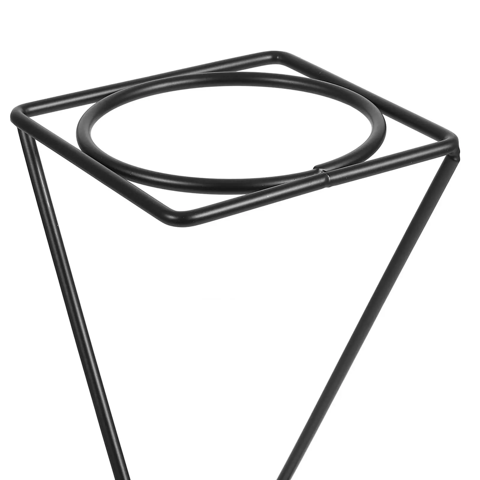 Black Metal Pizza Pan Stand Vertical Design Food Display Dessert Tray Holder Buffet Risers Household Supplies Coffee Bar - view 5