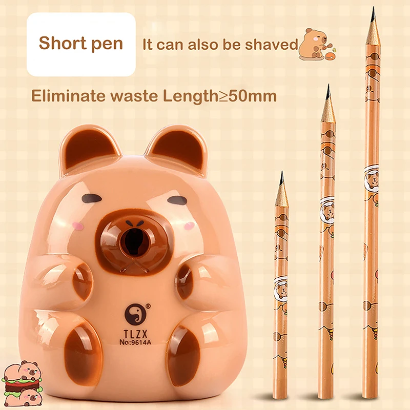 

Cute Cartoon Capybara Mechanical Sharpener School Office Supplies Stationery Pencil Automatically Enters Sharpening Tools