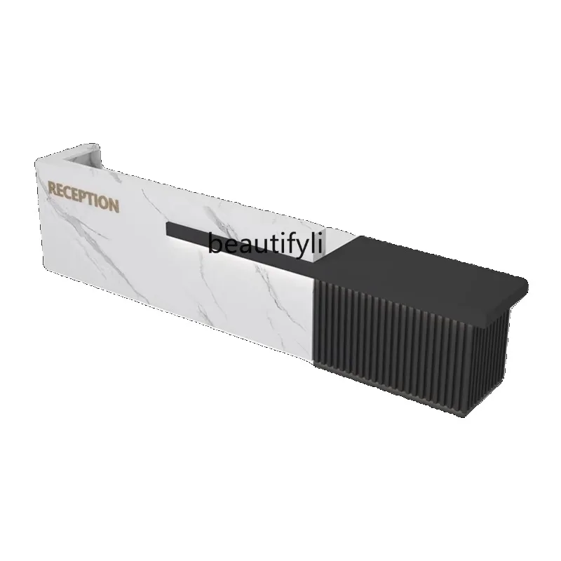 A4567 Simple Modern Company Hotel Reception Table Beauty Salon Reception Desk Clothing Store Cashier Shop Counter