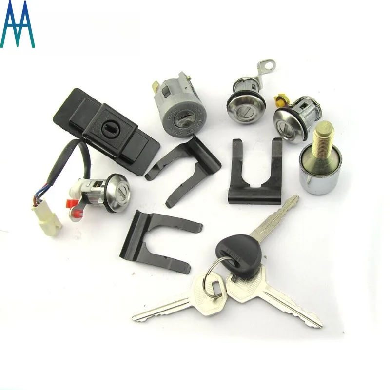 MR259111 1 Set Car Ignition Glove Box Spare Tire Door Lock Cylinder Key for Mitsubishi Shogun Pajero Montero MK2 2nd V32 4G54