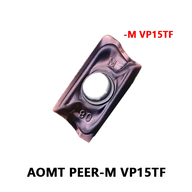 Inserções de Trituração do Carboneto do Cnc Ferramenta de Corte do Torno Aomt184808peer-m Aomt 123604 123608 123612 184804 184808 184812 Peer-m Vp15tf