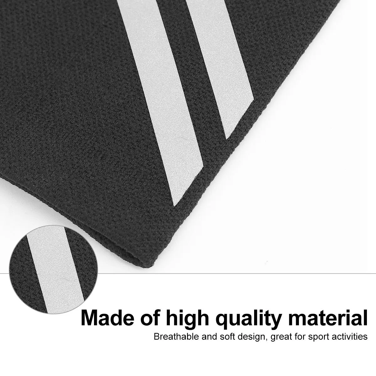 Hygroscopic Sweat Releasing Sports Socks Reflective Cycling Socks for Men Women Black Breathable Athletic Stockings