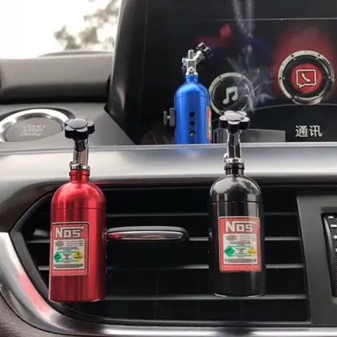NOS Nitrogen Car Air Freshener Bottle Air Vent Aromatherapy Auto Aroma Outle Perfume Flavoring Fragrances Accessories Ornament