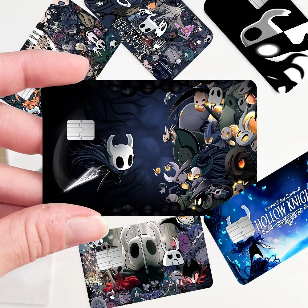 Hollow Knight Game 2024 Anime Cartoon Skin Stickers Film Tape Case For Big Credit Debit Card Front Side