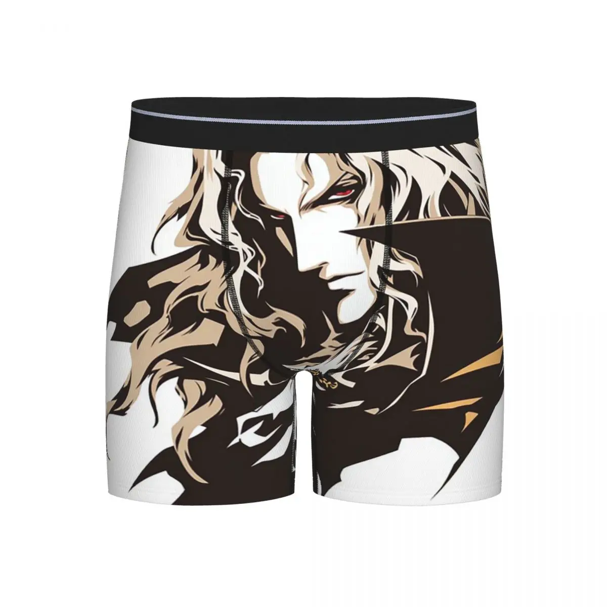 

Long Boxer Underpants Shorts Alucard Vampire Game Panties Male Ventilate Underwear for Homme Man Boyfriend Gift