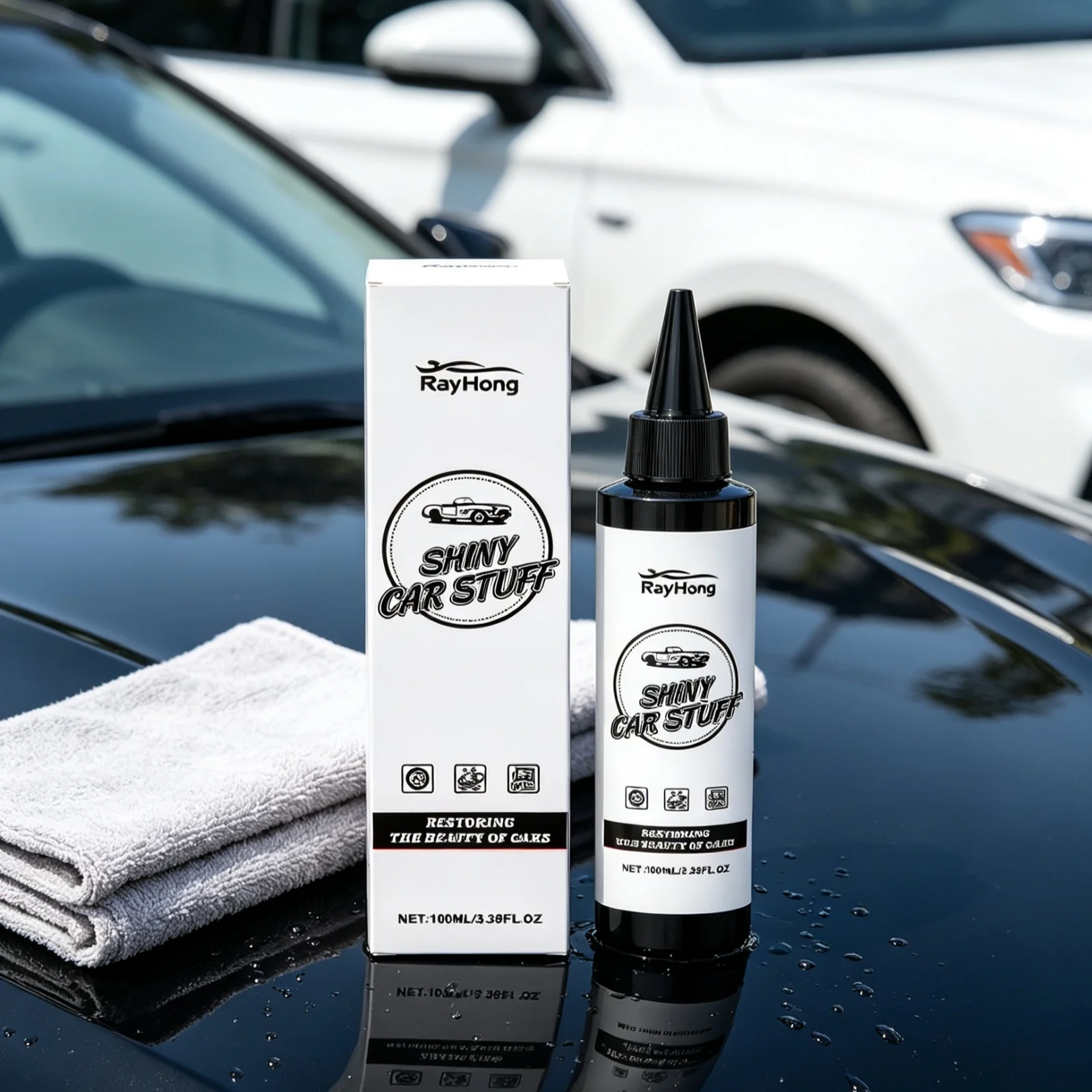 Rayhong Car Paint Restorer Eliminate Blemishes Scratch Restore Smooth Mirror Gloss UV Resistant Dustproof Auto Paint Care Liquid
