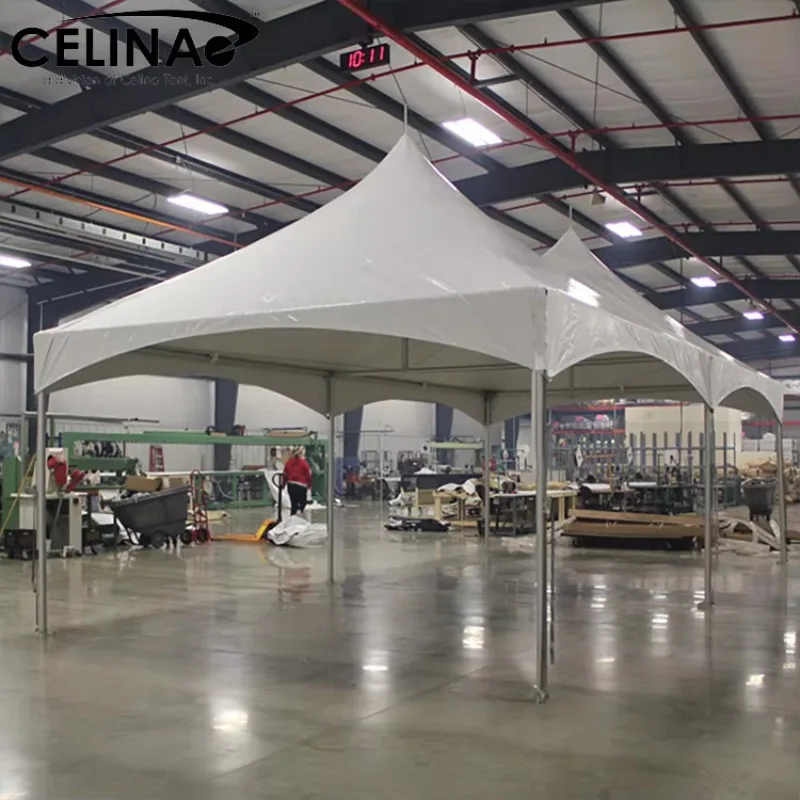 YTYIN15ft X 30ft High Peak Frame Tent For Weddings Events Waterproof Windproof Aluminum Alloy Frame All Seasons Outdoor Event
