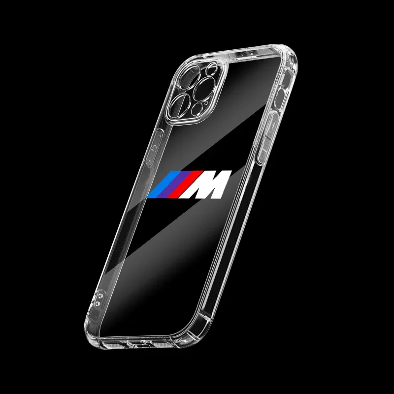 Luxury Clear Phone Case for IPhone 11 12 13 14 Pro Max XR X XS SE 7 8 Plus for BMW M Performance F07 F10 15 F16 F20 F25 M2 M3 M5