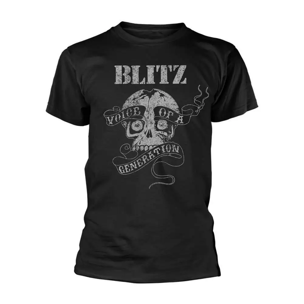 Blitz Men's Voice Of A Generation (black) T-shirt X-Large Black