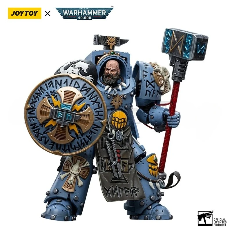 

JOYTOY 1/18 Action Figure 40K Space Wolves Arjac Rockfist Anime Military Model