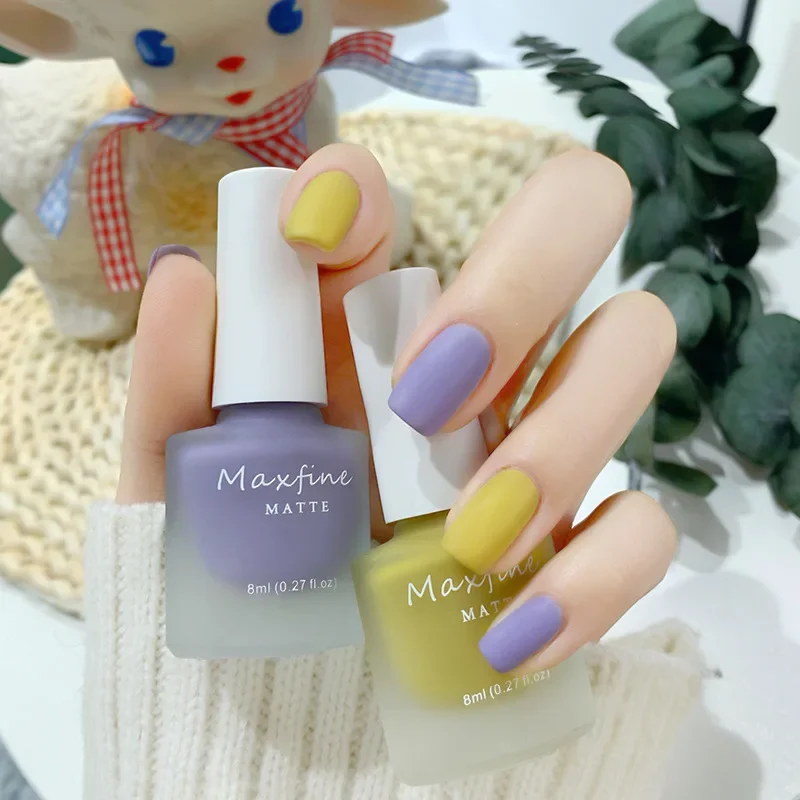 1pcs Лак Для Ногтей Nail Polish Scrub Matte Water-based Rip-off No-bake Quick Dry Nail Polish Nail Art ジェルネイル