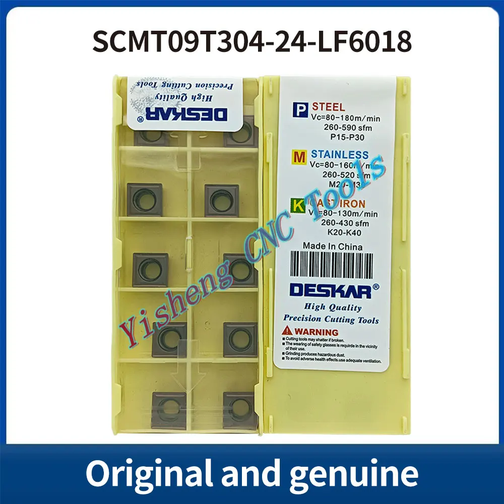 

DESKAR 100% Original SCMT09T304-24 SCMT120404-24 LF6018 CNC cutting tool indexable threading carbide insert