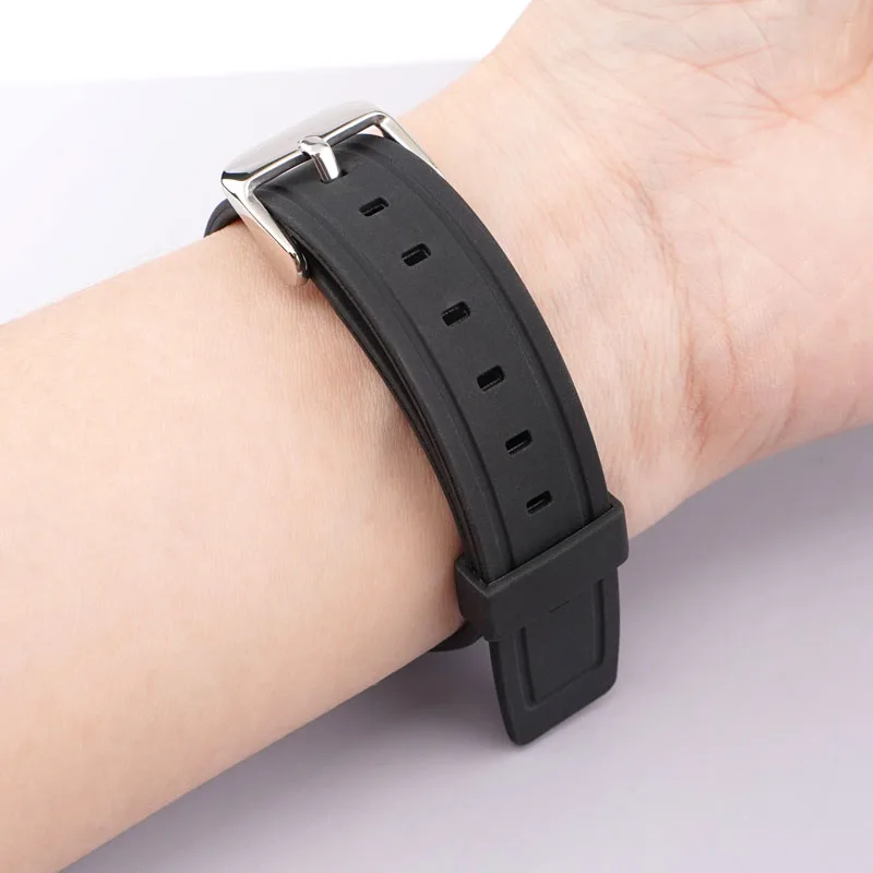 حزام السيليكون ل كاسيو AE-1300 A-158/168 F-84/94 حزام الساعات 18 مللي متر لينة مقاوم للماء الرجال سوار ساعة اكسسوارات معصمه #4