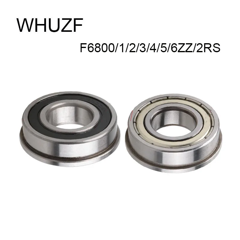 WHUZF  F6800 F6801 F6802 F6803 F6804 F6805 F6806 F6807 ZZ 2RS Flange Bearing ABEC-3 F6800 Z ZZ Flanged Ball Bearings 2022