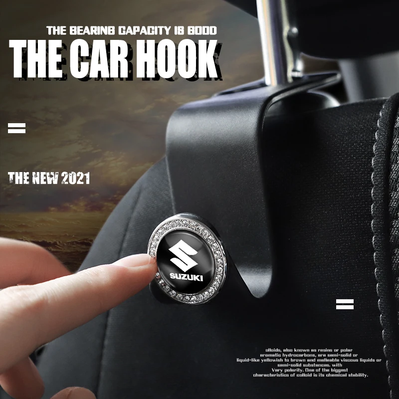 2 قطعة السيارات الداخلية المحمولة المقعد الخلفي السنانير لسوزوكي جيمي سويفت الساموراي فيتارا SX4 ألتو كايزر Ingnis DZire Swace عبر