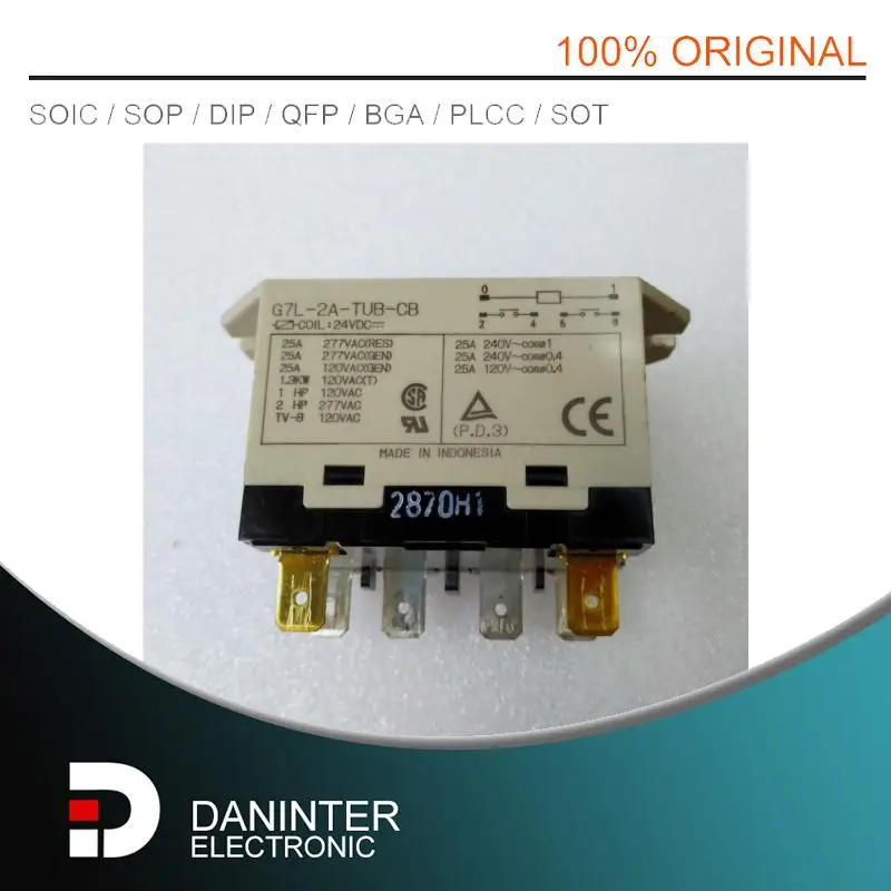 

New 100% New Original Relay G7L-2A-TUB-CB 24VDC G7L-2A-TUB-CB-24VDC relays