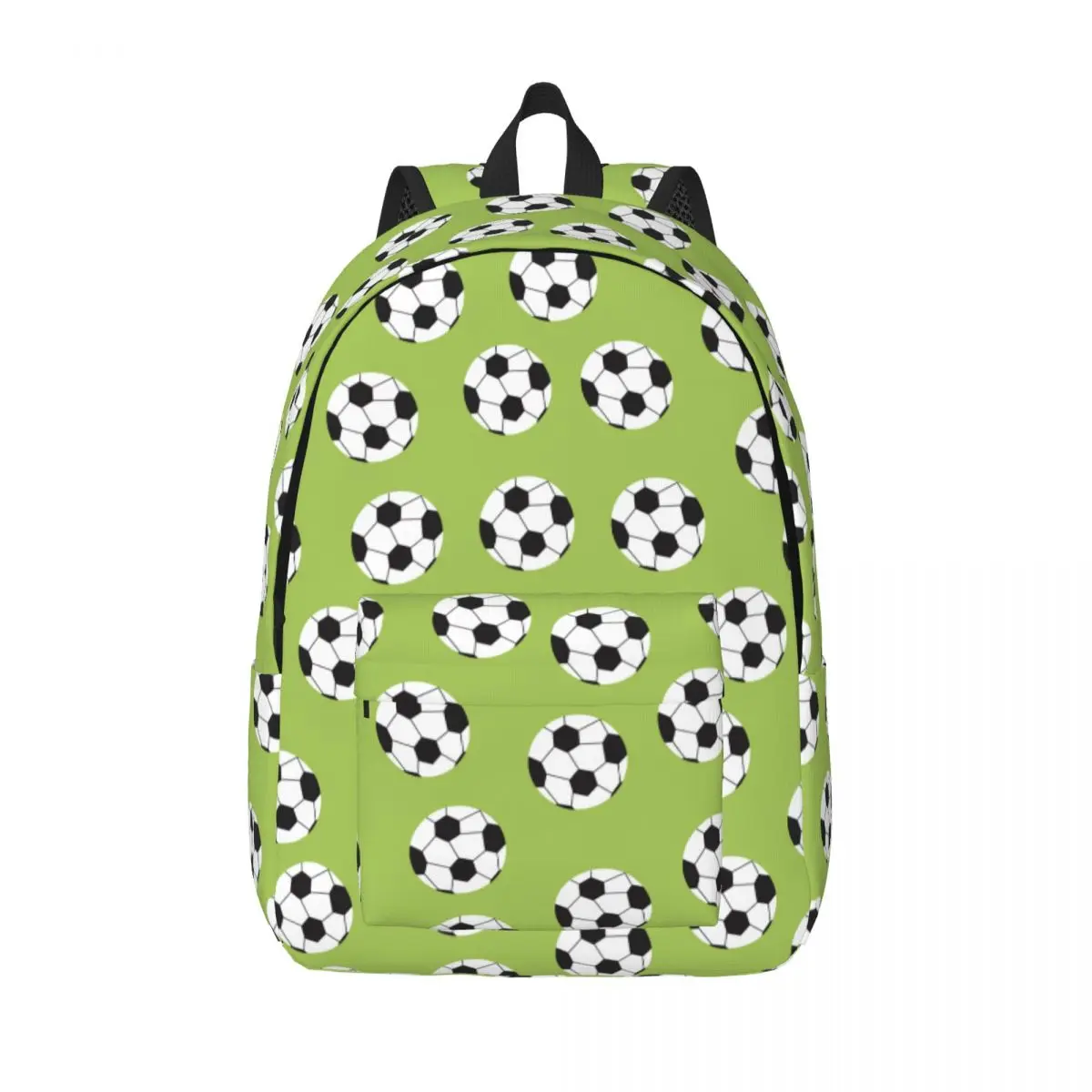 

Soccer Balls Green Football Backpack for Boy Girl Kids Student School Bookbag Canvas Daypack Preschool Kindergarten Bag