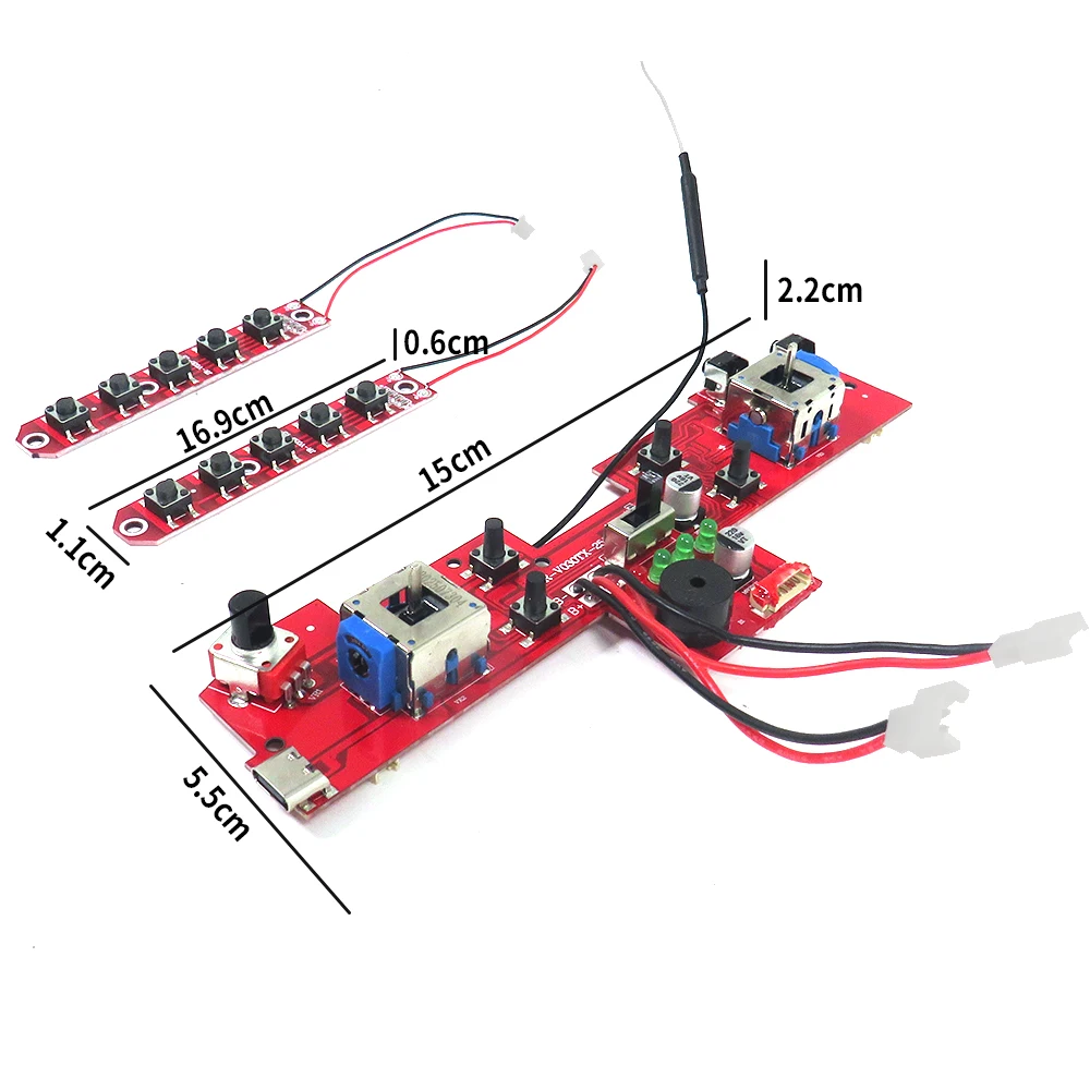 Flytec-Juego de placa de circuito de repuesto Original oficial V030/V080, juego de placa de transmisión receptora para barco de cebo de pesca GPS de 12V