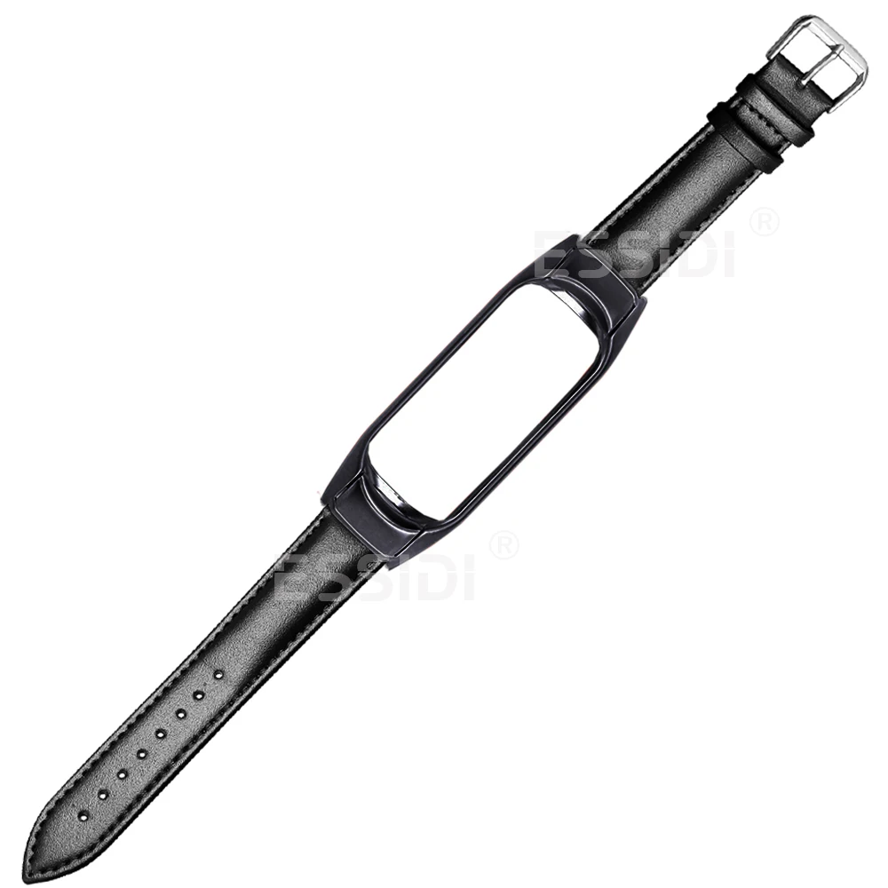 Essidi Mới Da Vòng Tay Ban Nhạc Cho Xiaomi Mi Band 6 5 4 3 Nam Nữ Đồng Hồ Correa Cho mi Band 3 4 5 6 Thay Thế