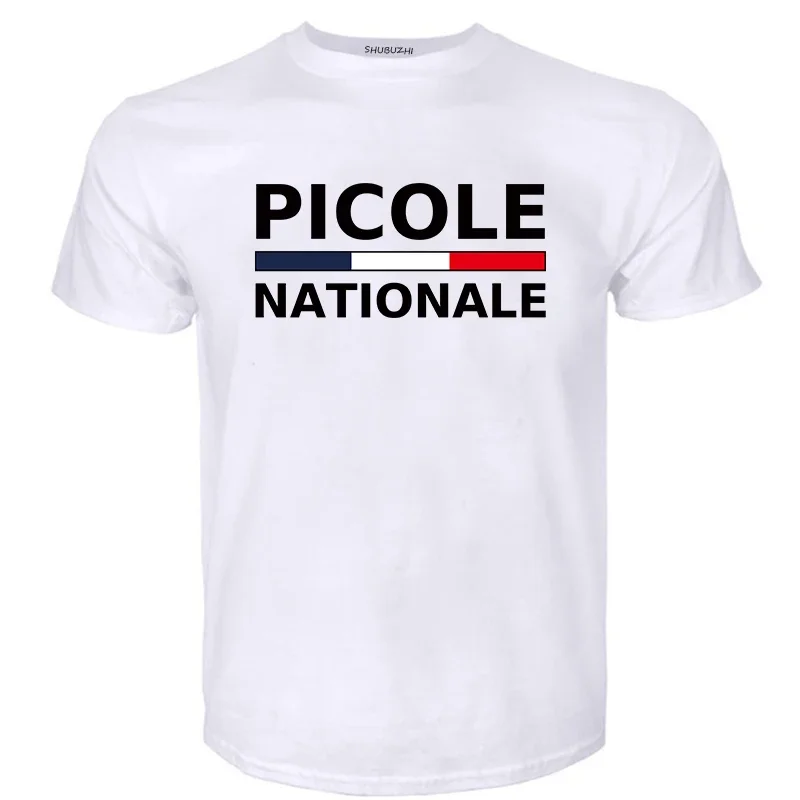 national picole TShirts Humorous homme tshirt classical tops men black tshirt Picole Nationale T Shirt Loose men Cotton T-shirt