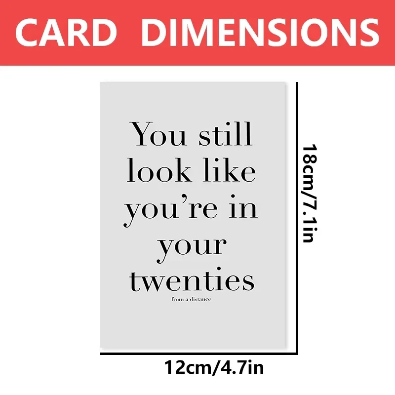 قطعة واحدة من بطاقة عيد الميلاد المضحكة مناسبة لصديقك للاحتفال بعيد الميلاد الثلاثين. هدية مثالية للعائلة والأصدقاء. #2