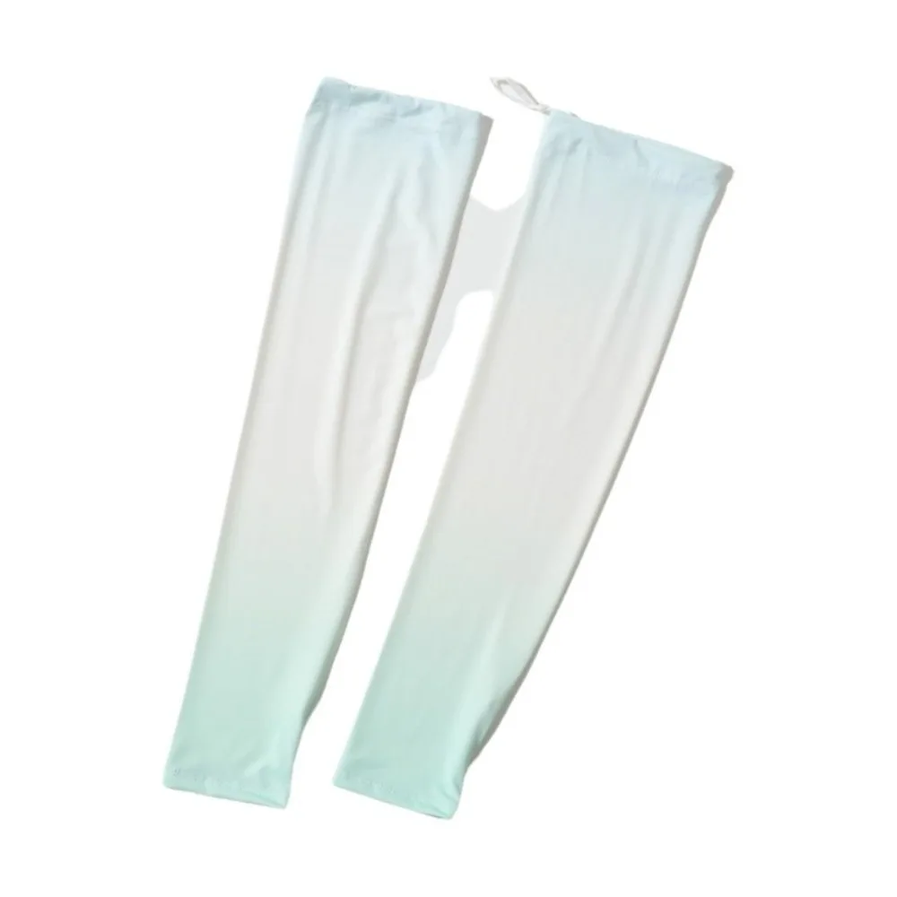 

Cute Pulling Rope Ice Silk Arm Sleeves Flared UV Protection Sunscreen Arm Sleeves Thin Large Cycling Arm Cover Girl