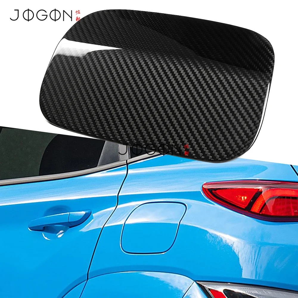 

For Hyundai Kona OS Kauai / Kona N 2018-2023 Carbon Car Fuel Gas Oil Tank Cap Knob Cover Trim Exterior 3D Sticker Accessories