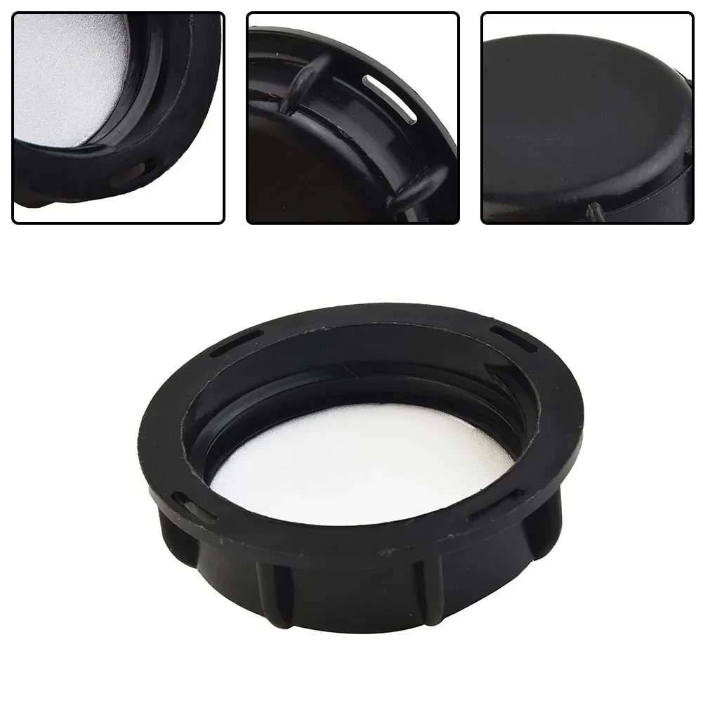 1pc IBC Tank Lids 2 Inch 50mm Coarse Thread Nut For 1000L IBC Water Tank Liquid Storage Cap Replacement Black Plastic