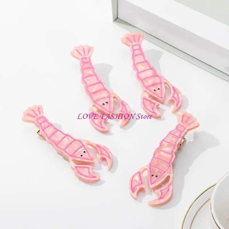 Lobster Design Hair Clip Hairpin Lightweight Acetate Hair Accessory for Women Y166
