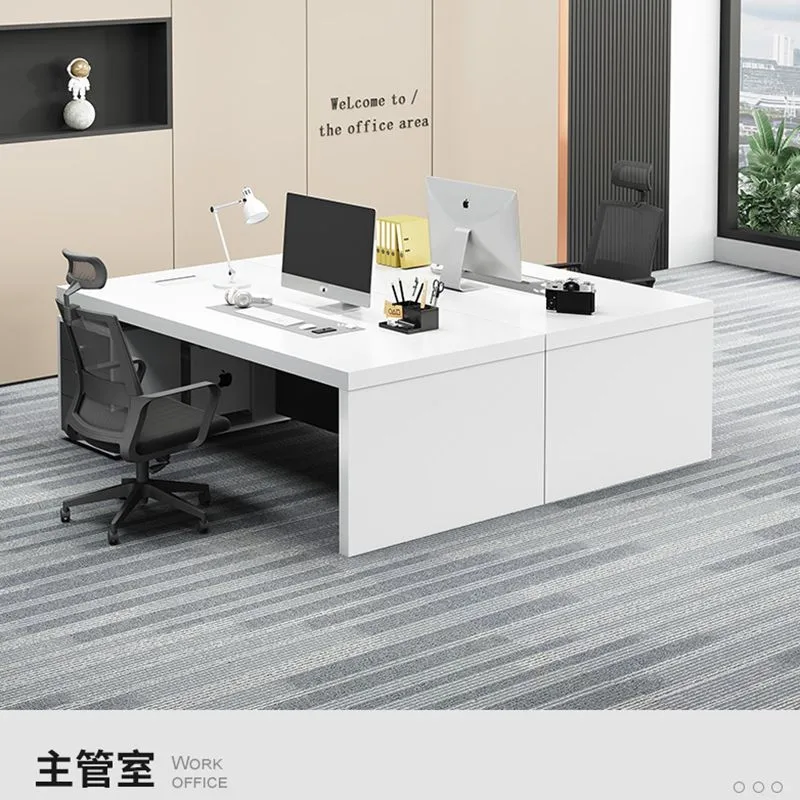 

Financial desk simple office boss desk and chair combination single 1.6 meters supervisor manager computer desk