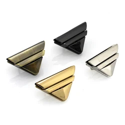 1PC Bag Press Push Lock Switch Tongue Lock Triangle Closure Clasp Buckle for Leathercraft Bag Parts Purse Handbag Accessories