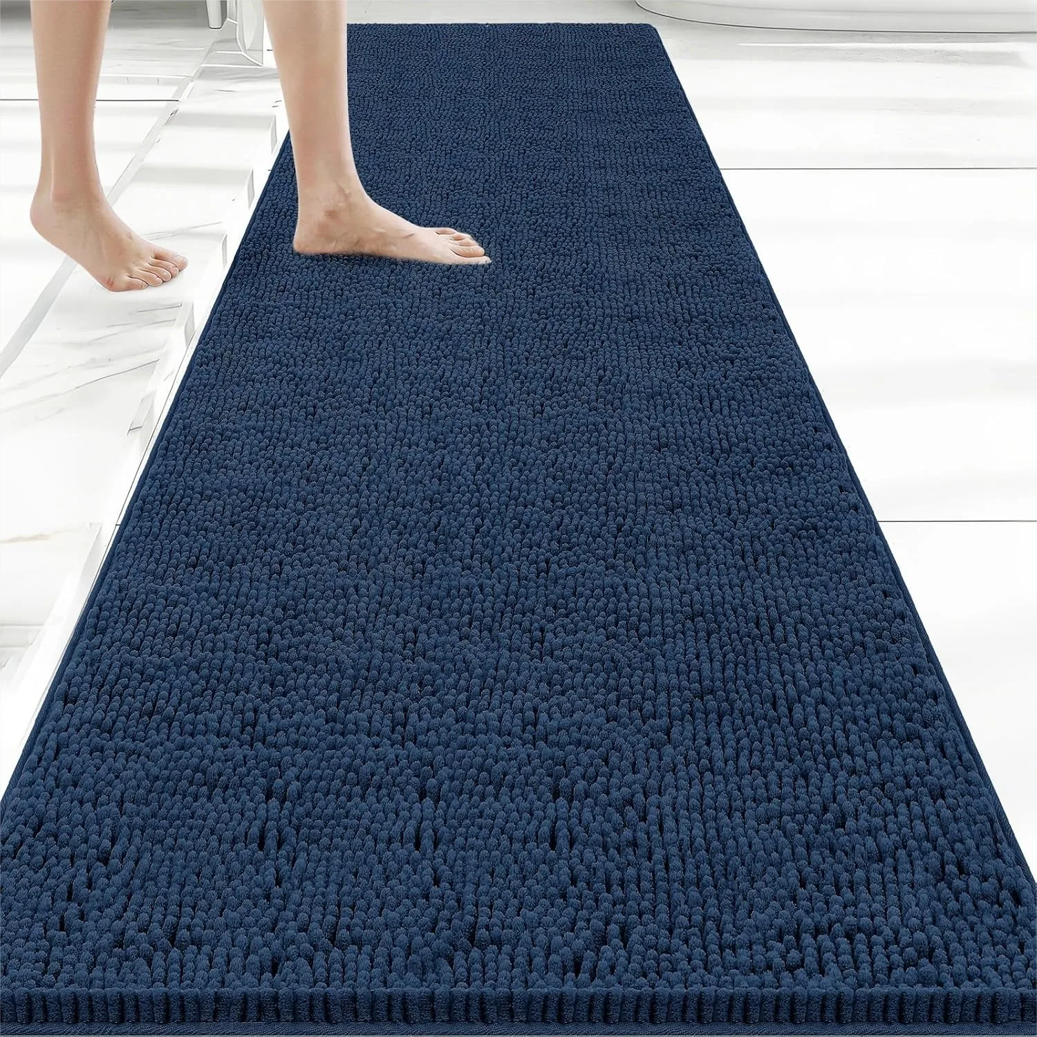 

Long Bathroom Rug 70x24, Non Slip Bath Mat, Absorbent Quick Dry Runner for Shower Tub