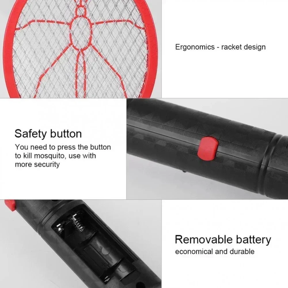 Battery Power Spider Mosquitos Killer Electric Summer Lightweight Insects Killer Portable Swatter Racket Home Accessories Tools