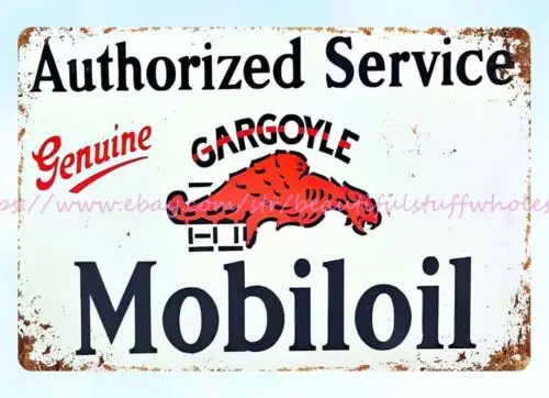 Автомобильный двигатель с газовым маслом mobiloil Gargoyle, металлический жестяной знак, декоративные предметы для спальни