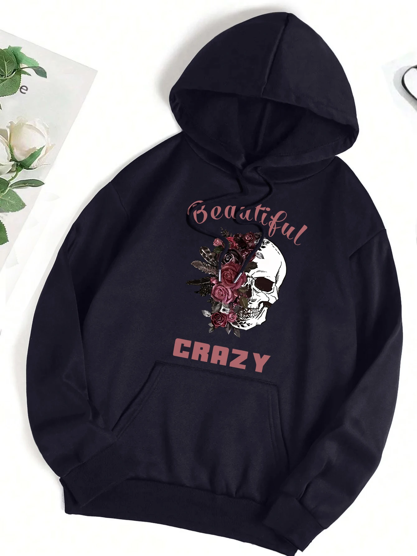 

Beautiful Crazy Printing Women Hoodie Fashion Loose Warm Hoody Casual Versatile Leisure Sweatshirt Autumn Fleece Female Clothing