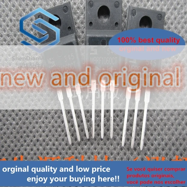 10pcs only orginal new Schottky diode MBRF1060 TO-220F 10A60V