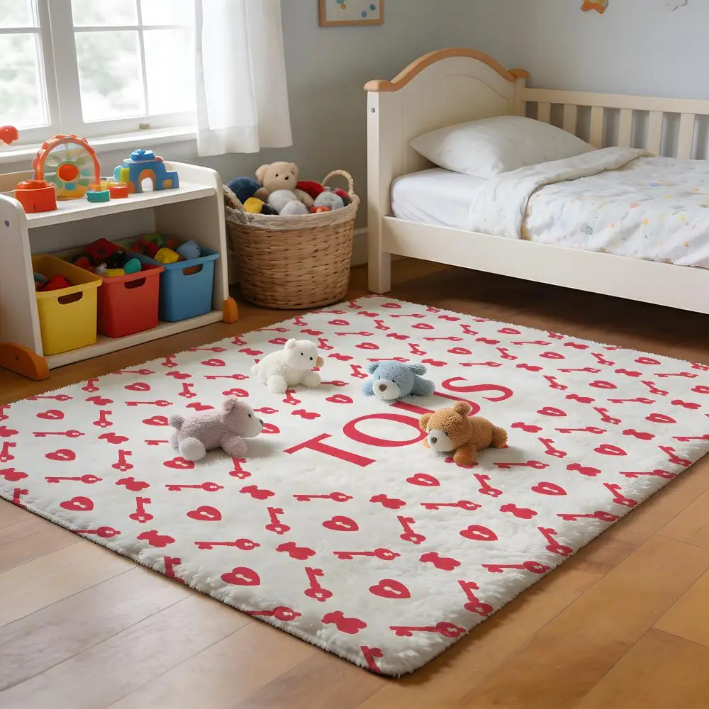 

Floor Mat Soft Flannel Rug Non-Slip Absorbent Mat for Bathroom Bedroom Home Decor Luxury Kwaii T-tous