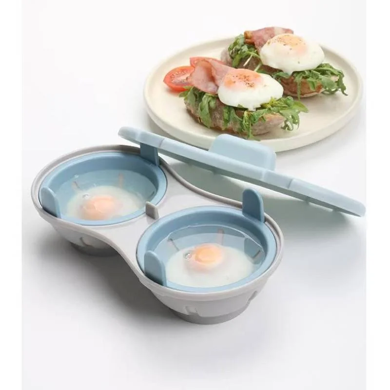 Creative Microwave Egg Boiler Steamed Egg Box Low Fat Fitness Protein Kitchen Gadget Cross-Border Product