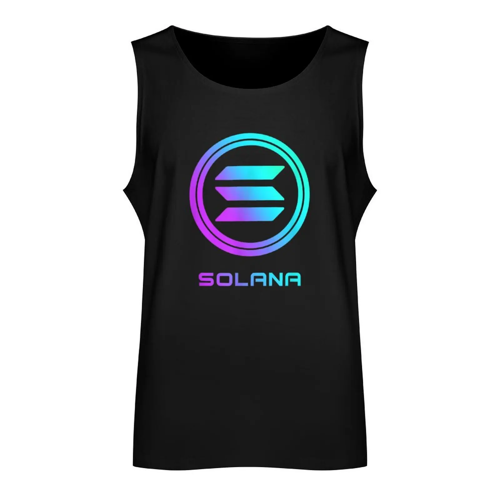 Solana cryptocurrency Solana SOL Tank Top تي شيرت رياضي ملابس كمال الأجسام رجل تي شيرت رياضي للرجال