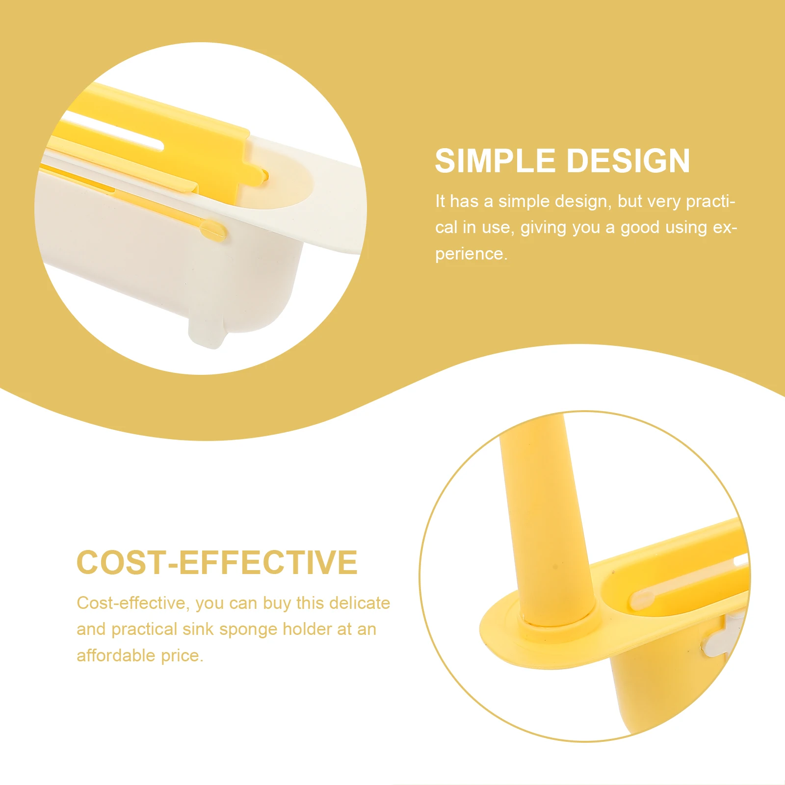 

Telescopic Sponge Holder for Sink Storage Rack Kitchen Accessory Drying Shelf for Cleaning Balls Gloves Rags Cost Effective Gift