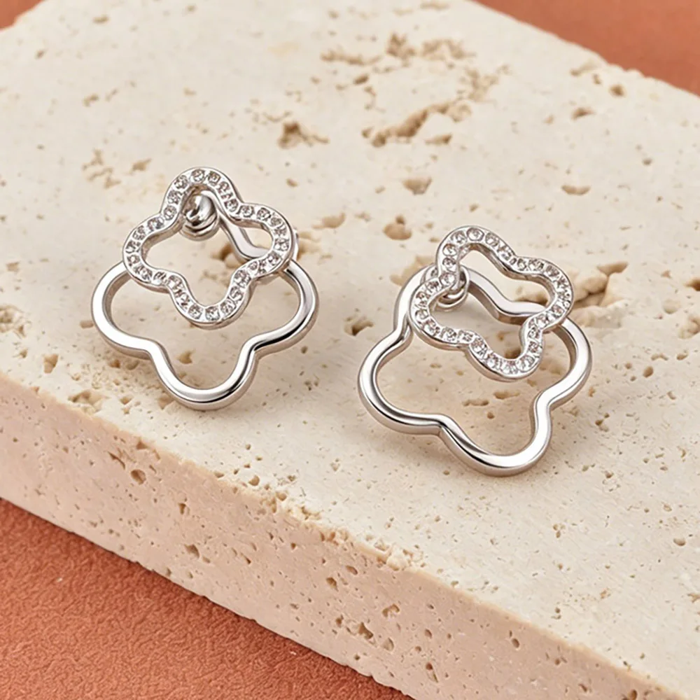 JeeMango Zarte Kreis-Ohrstecker mit vollem Zirkon für Damen, 18 Karat Gold, PVD-beschichteter Edelstahl, Ohrringe, Modeschmuck, E26104 – Detail 17