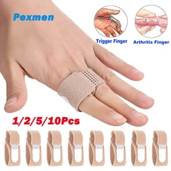 Pexmen 1/2/5/10Pcs Finger Buddy Wraps Finger Loops Tapes for Broken Jammed Swollen Finger or Dislocated Joint Splints Brace