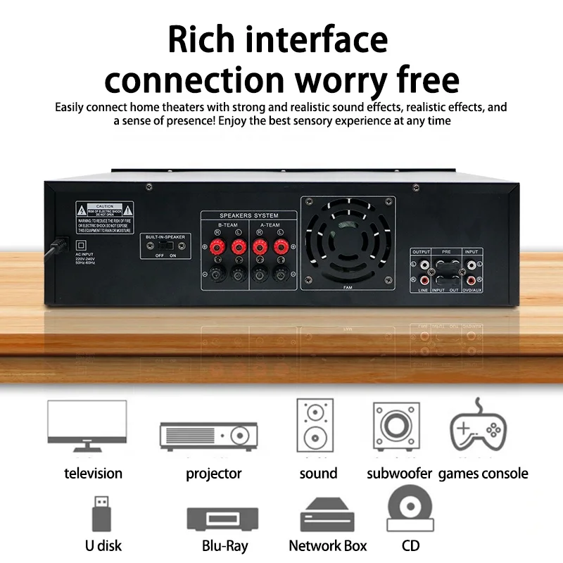 المهنية A6 عالية الطاقة مكبر للصوت المنزلي ابتلاع نوع الطاقة #5