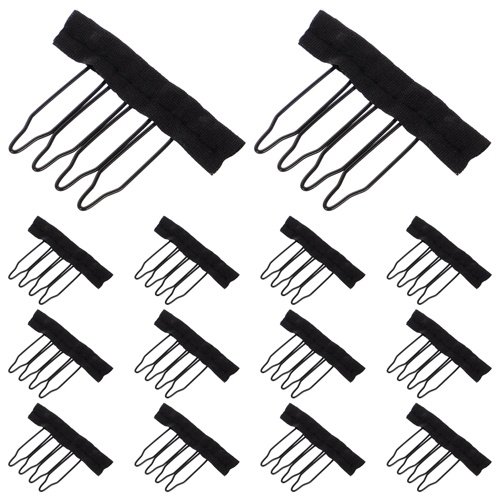 

Steel Teeth Combs Reliable Durability Strong Hold for Daily Wear Seamless Look Clips for Hairpiece Caps Styling