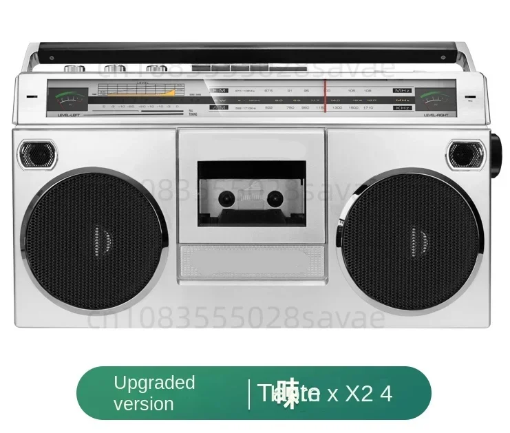 305 Audio Recorder Tape Player 80s Vintage Nostalgic Vintage Four-Speaker Cassette Radio