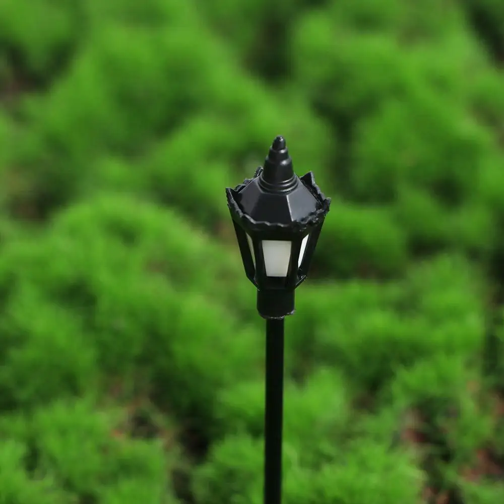DIY Ornaments New Year Led Lamppost Christmas Landscape Lights Outdoor Decorative 1:100 Scale Lights Model Garden Street Lamp