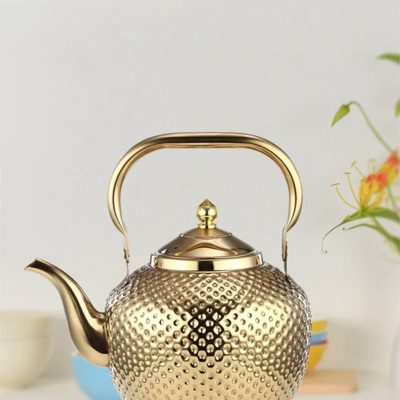 

Stainless Steel Kettle Tea Pot Restaurant Tea Pot Electromagnetic Durable Kettle Single Pot Tea Pot Household Water Pot ZI453