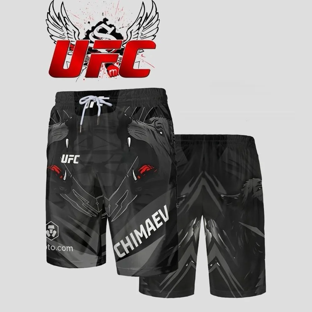 

Новые мужские шорты UFC 2026 для лета, быстросохнущие, дышащие, спортивные, комфортные, влагоотводящие, для единоборств