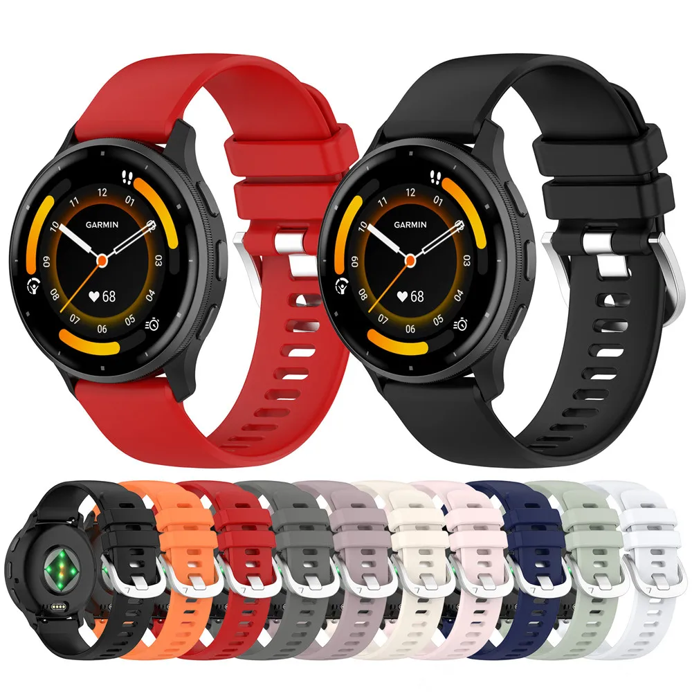 Garmin Venu3 용 실리콘 스트랩, Garmin Venu 3S 스포츠 교체용 손목 밴드