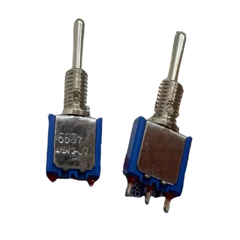 

1PCS/LOTS Imported France APEM 5537AB miniature pushbutton switch 3 feet 3 gears double reset rocker head rocker arm self-ejecti